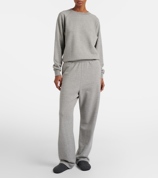 The Row Kohana cotton and cashmere sweatpants