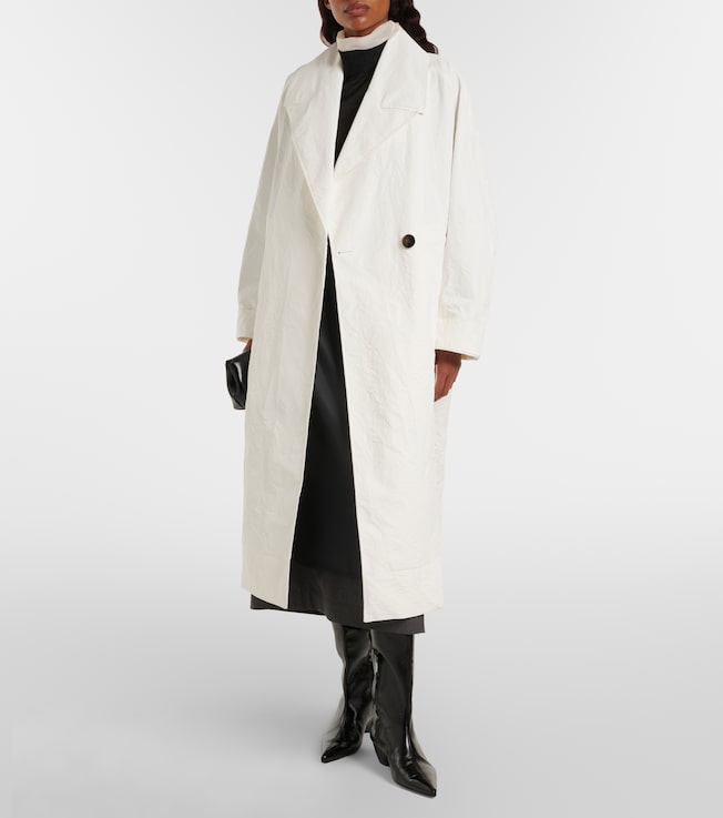 Róhe Oversized cotton and linen coat