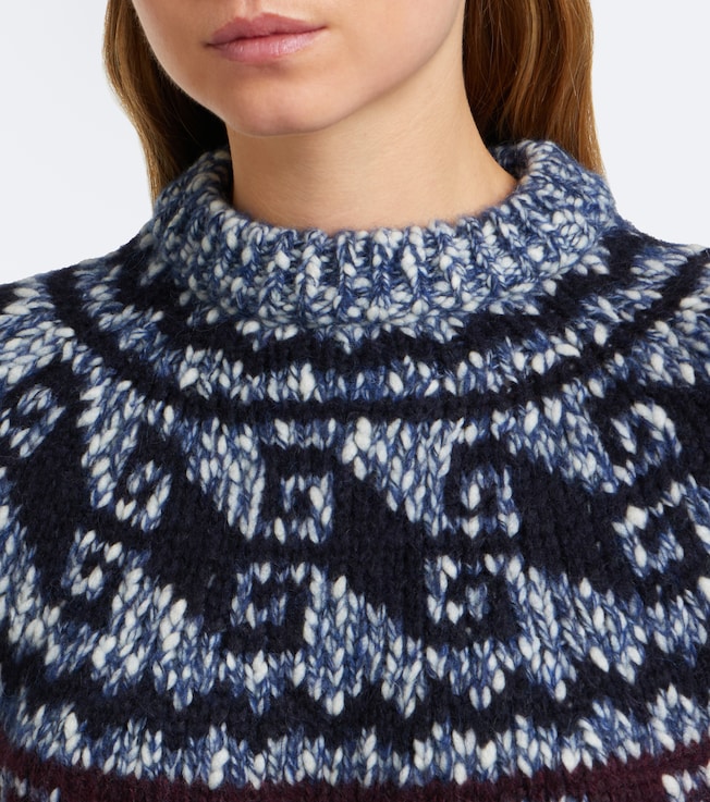 MONCLER GRENOBLE Moncler Grenoble Fair Isle wool and alpaca-blend sweater