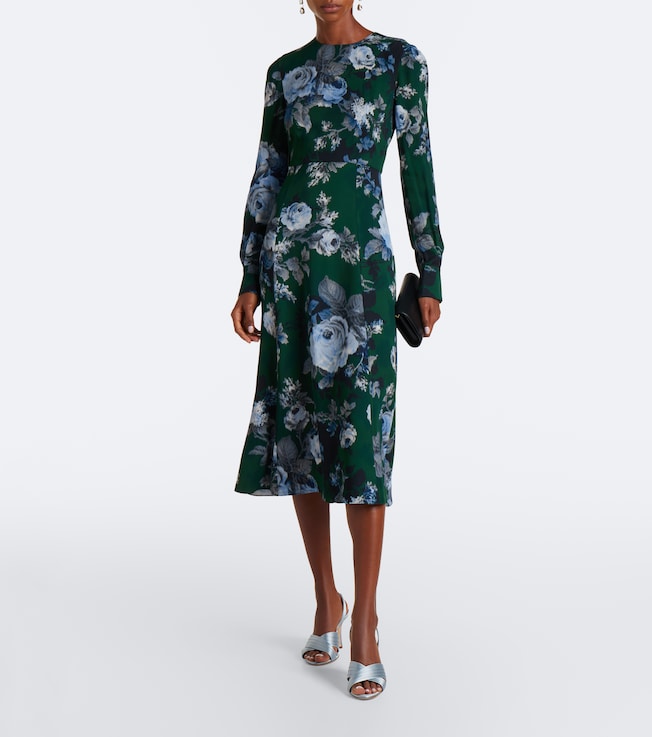 Erdem Floral crêpe midi dress