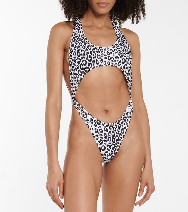 Reina Olga Marina leopard-print swimsuit