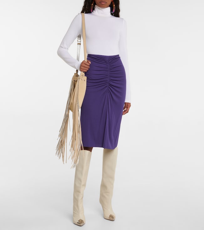 Isabel Marant Joella ruched midi skirt