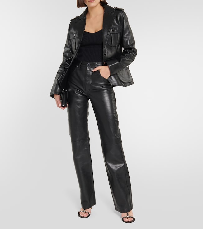 Dodo Bar Or Lidra high-rise straight leather pants