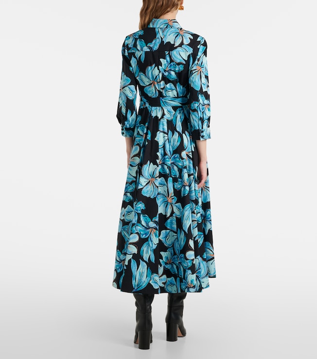 Diane von Furstenberg Diane von Furstenberg Blaine floral cotton maxi dress
