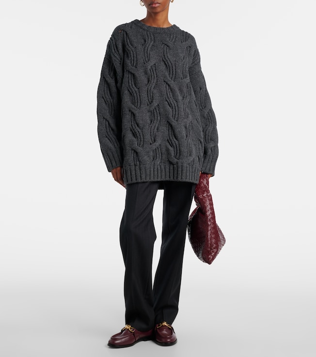 Bottega Veneta Cable-knit wool sweater