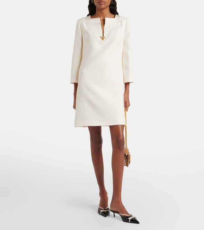 Valentino Crepe Couture VGold minidress