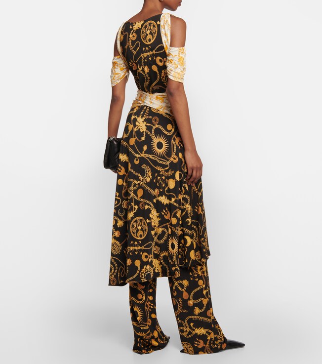 Marine Serre Marine Serre Printed midi dress