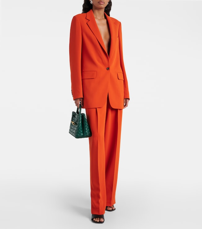 Dries Van Noten High-rise crêpe straight pants
