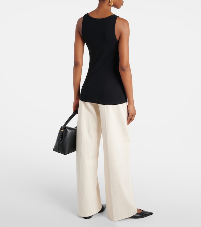 TOTEME Toteme Ribbed-knit cotton jersey tank top