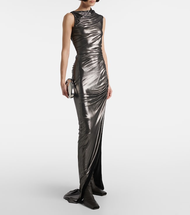 Rick Owens Ruched jersey gown
