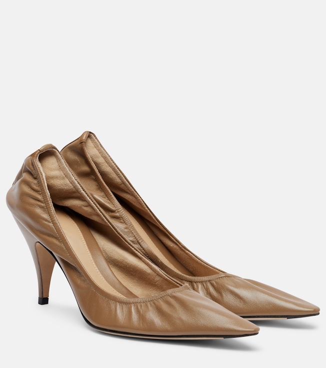 The Row Liisa 80 leather pumps