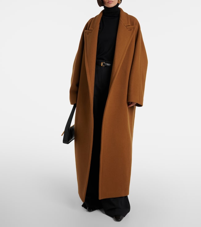 Fforme Yves wool-blend wrap coat