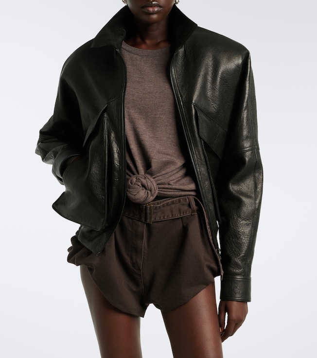 Magda Butrym Leather blouson jacket
