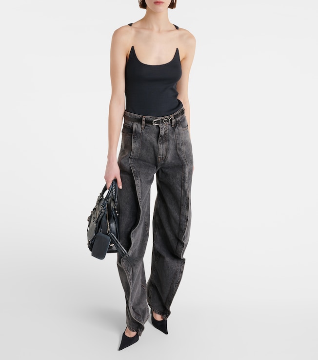 Y/Project Paneled straight jeans