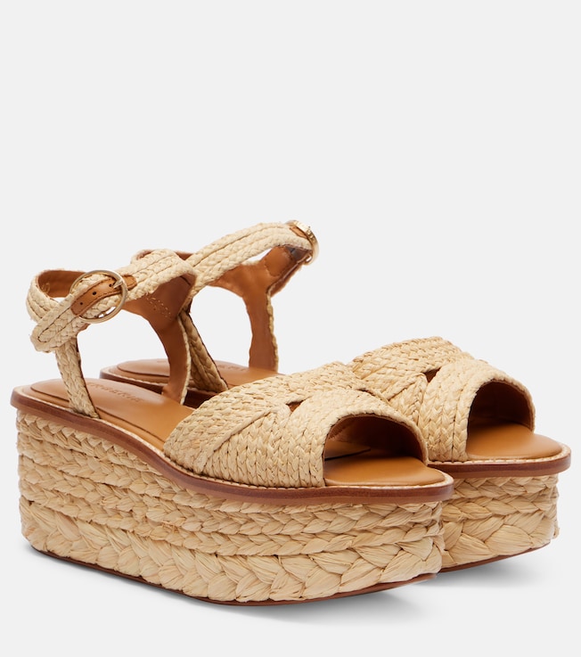 Clergerie Arty raffia platform sandals