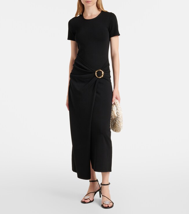 SIMKHAI Soren knitted midi dress