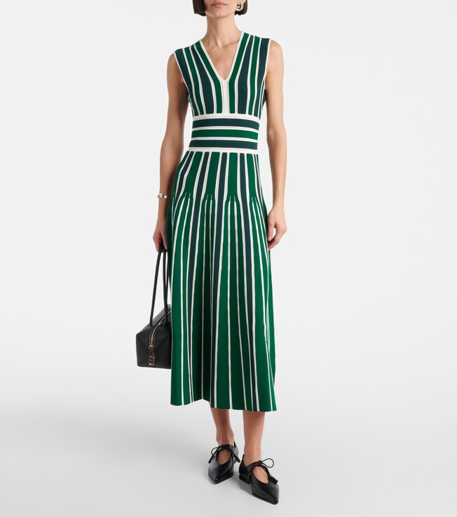 Max Mara Tallone striped maxi dress