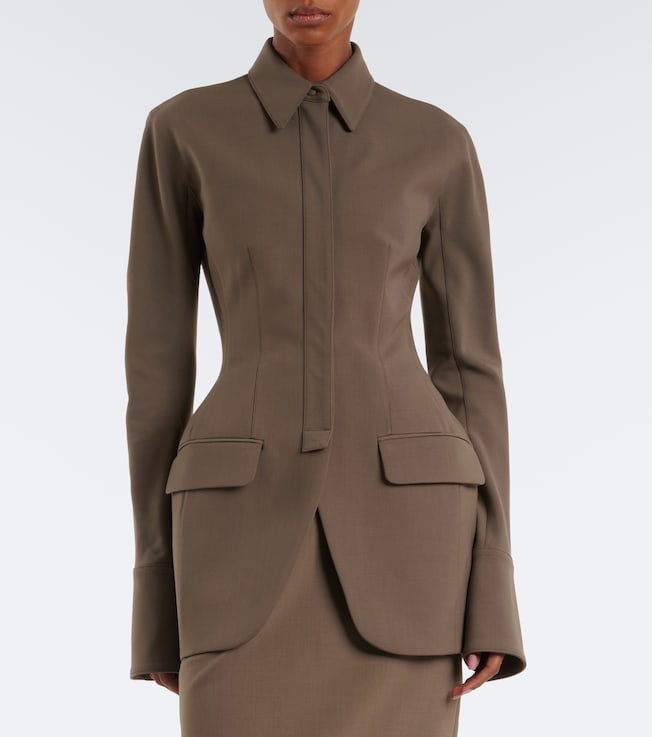 Mugler Wool-blend jacket