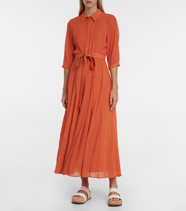Gabriela Hearst Andy cotton and silk shirt dress
