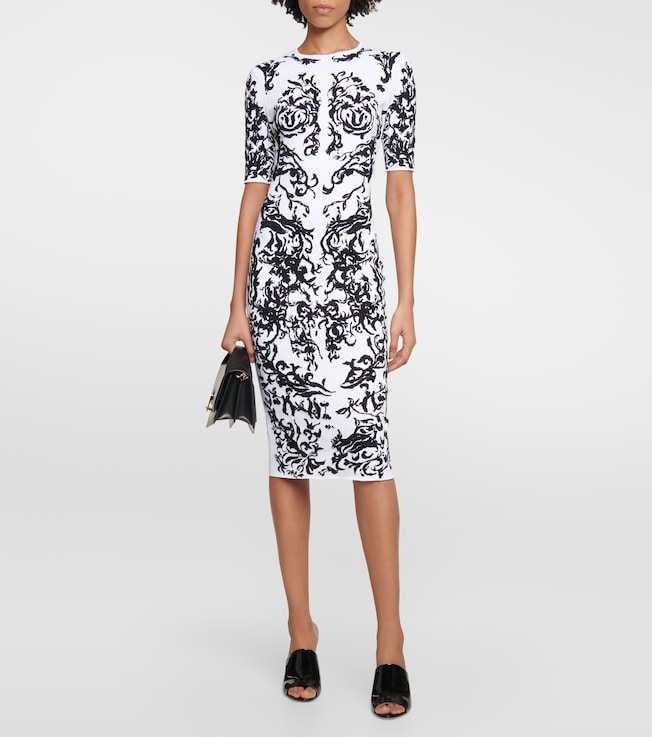 Alaïa Printed midi dress
