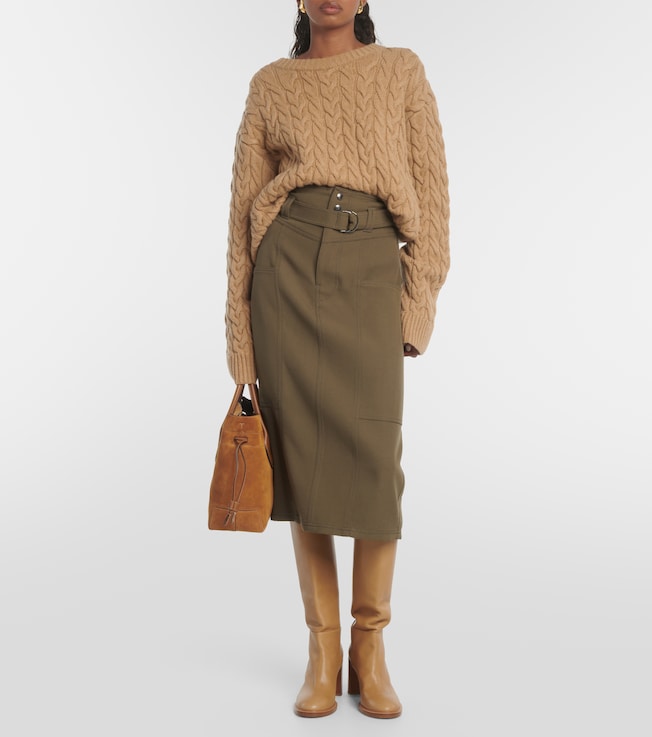 Tod's Wool midi skirt