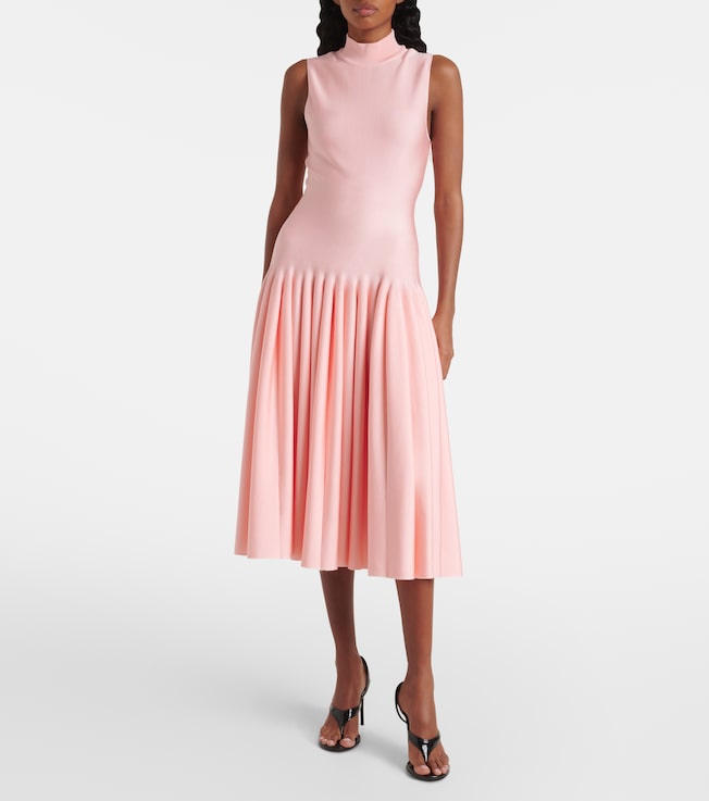Alaïa Godet midi dress