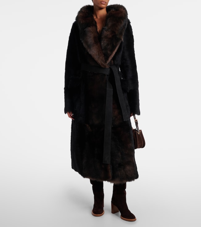 Altuzarra Geoff shearling wrap coat