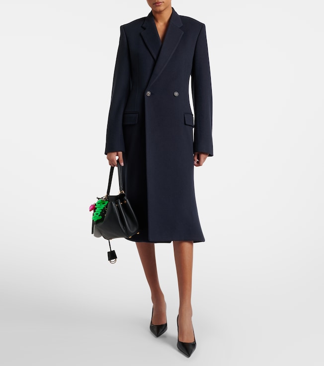Balenciaga Godet wool coat