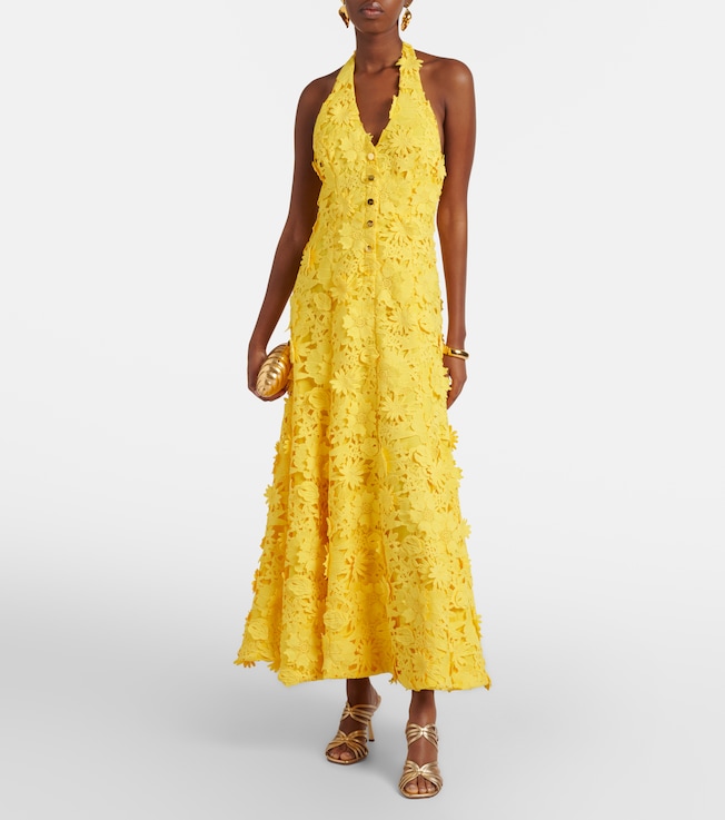 LEO LIN Juliette lace maxi dress