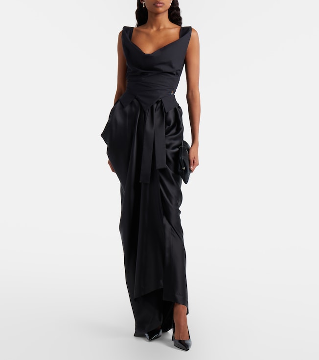 Vivienne Westwood Ginnie draped cotton bustier