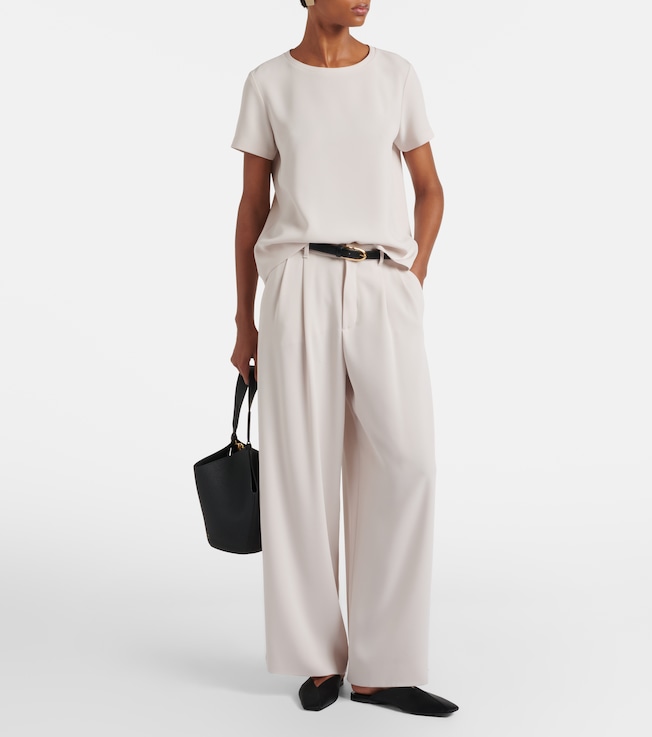 S Max Mara Donata pleated wide-leg pants