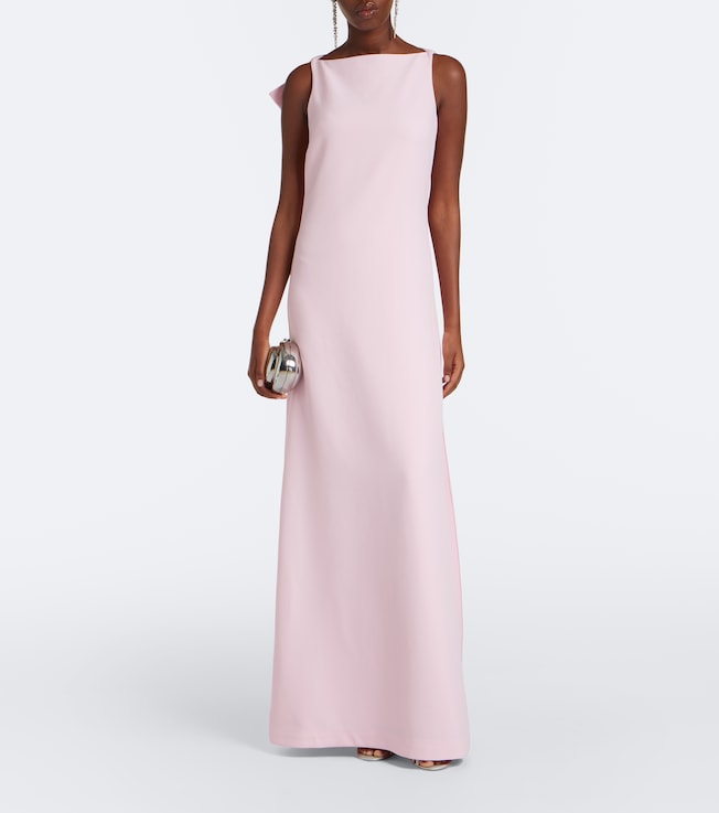 Safiyaa Safiyaa Mallory crêpe gown
