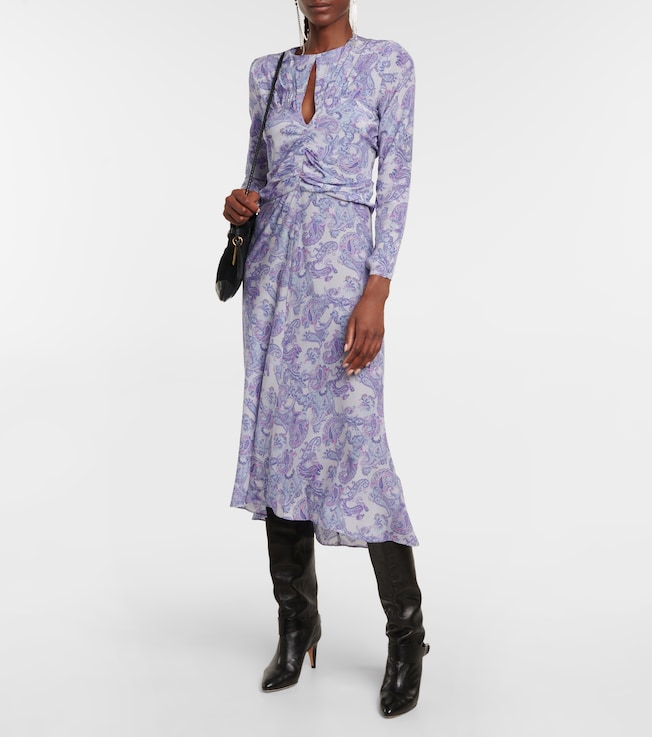 Isabel Marant Telima paisley silk midi dress