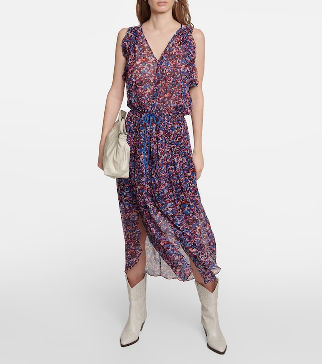 Marant Étoile Fadelo printed chiffon maxi dress