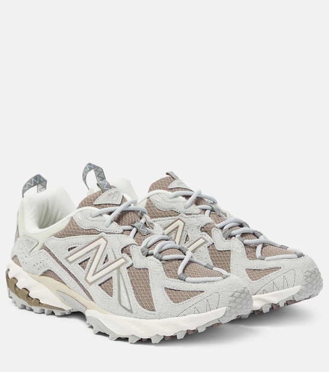 New Balance 610V1 leather-trimmed sneakers