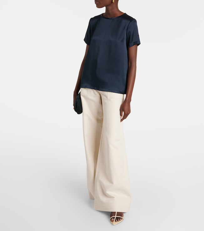 S Max Mara Rebecca satin T-shirt