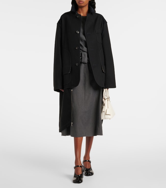Maison Margiela Cotton and wool coat