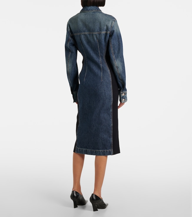 Sportmax Sportmax Fiorito denim midi dress