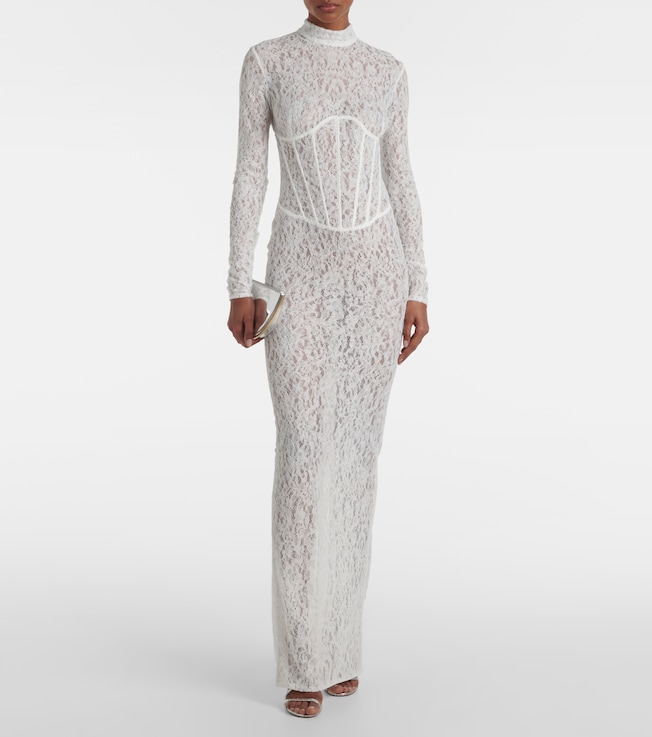 The New Arrivals Ilkyaz Ozel Isadora lace corset gown