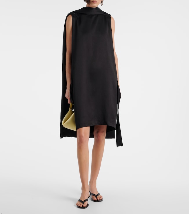 TOTEME Cocoon deconstructed satin minidress