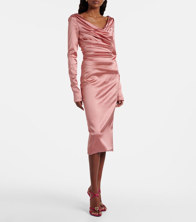 Dolce&Gabbana Draped satin midi dress
