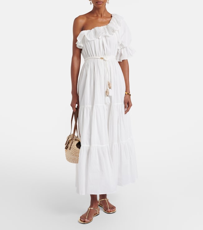 Poupette St Barth Jay ruffled cotton muslin maxi dress