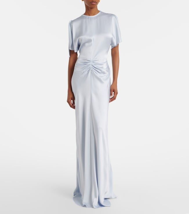 Victoria Beckham Gathered satin gown