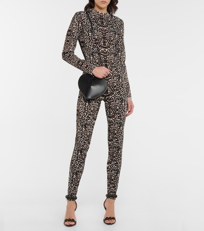 Alaïa Leopard jacquard jumpsuit