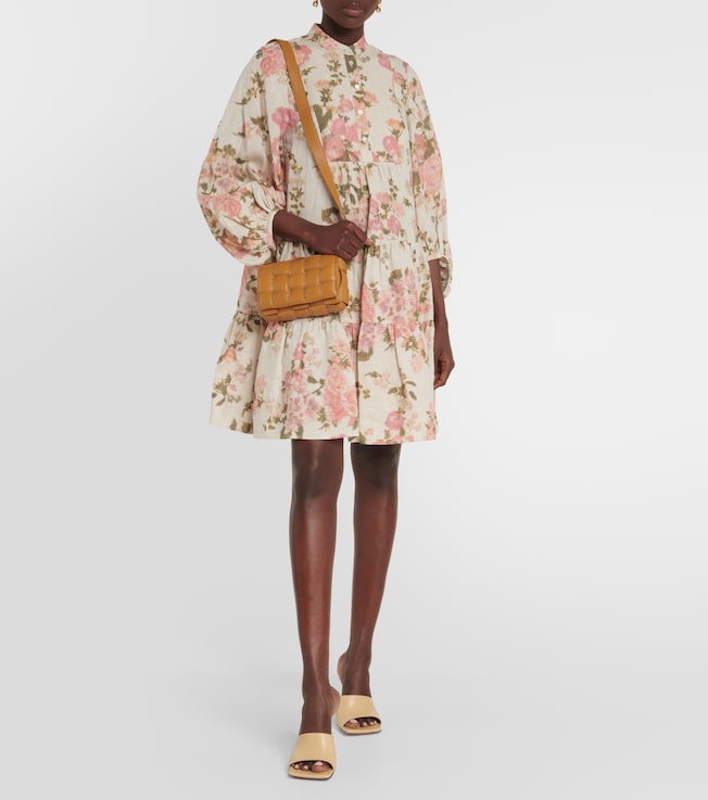 Erdem Winnona floral linen minidress