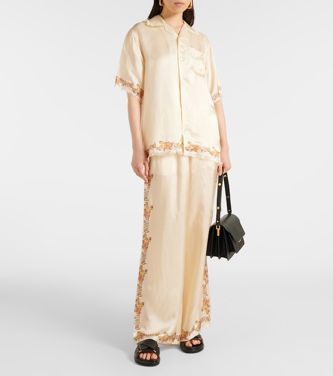 Marni Printed satin shirt