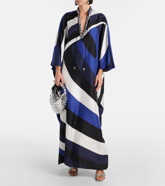 Pucci Iride embellished silk twill kaftan