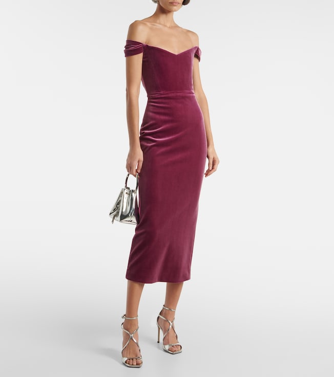 Alex Perry Off-shoulder bustier dress