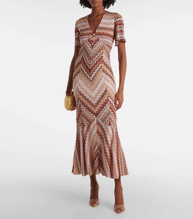 Missoni Zigzag lamé maxi dress
