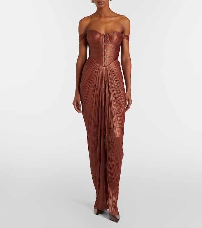 Maria Lucia Hohan Susie silk bustier gown